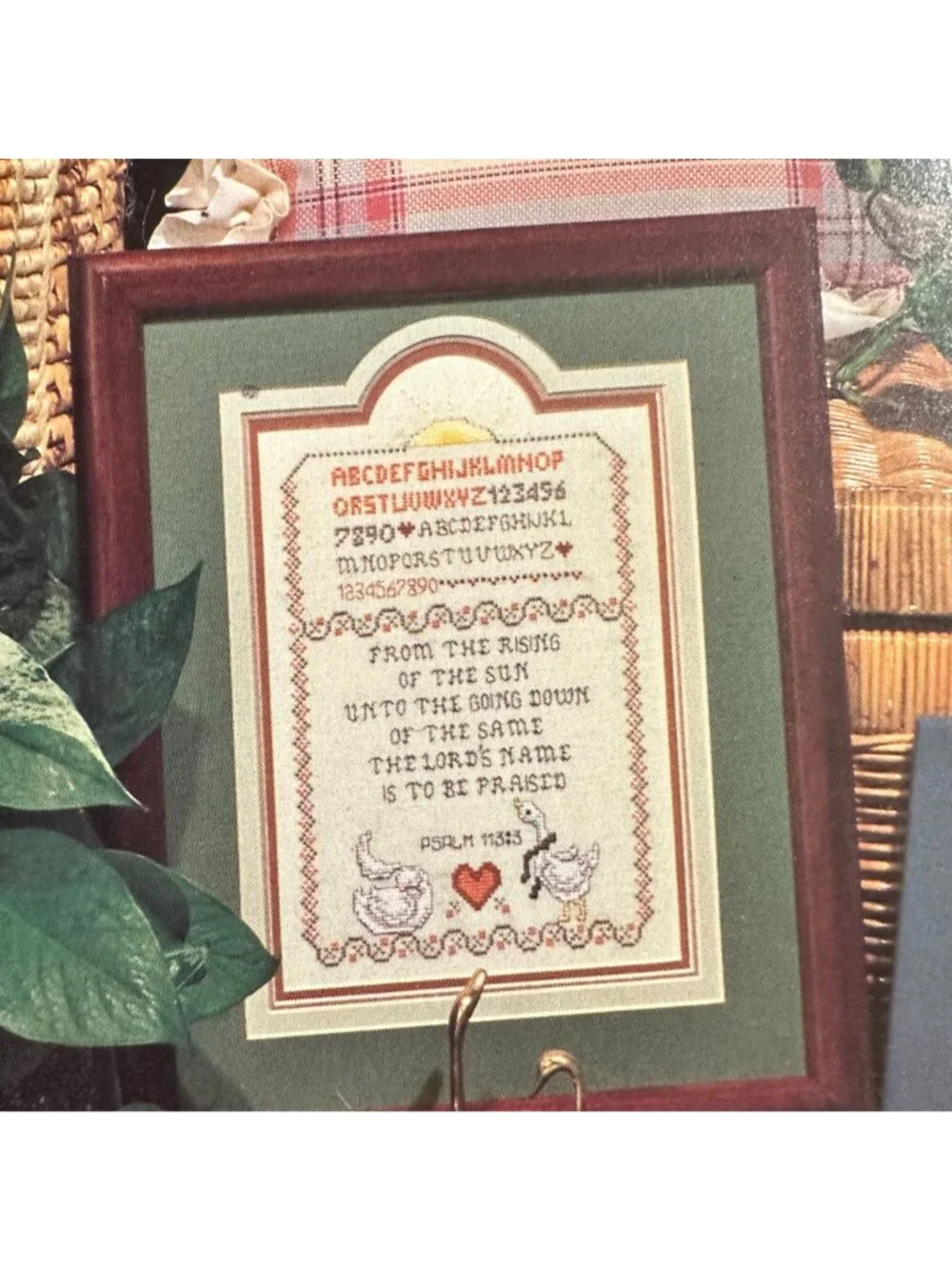 Comfort Station Cross-Stitch Pattern Book 33 Story Leaf Designs 1980s